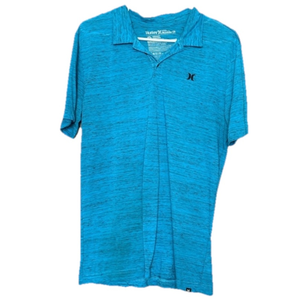 Hurley Shirt Mens Large Blue Performance Polo